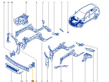 ЗОНА ZGONITU ЛЕВАЯ ПЕРЕД RENAULT KOLEOS II РЕСТАЙЛ