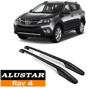 РЕЙЛИНГИ ЧЕРНЫЕ TOYOTA RAV 4 2013 - 2019