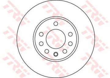 ДИСКИ ТОРМОЗНЫЕ ТОРМОЗНЫЕ ПЕРЕД TRW DF4048