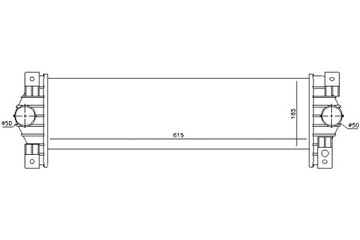 NISSENS ИНТЕРКУЛЕР РАДИАТОР ВОЗДУХА DOLOTOWEGO SSANGYONG ACTYON I