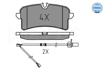 КОЛОДКИ HAM. AUDI T. A6/A7 1,8-4,0 11- 0252464317 MEYLE