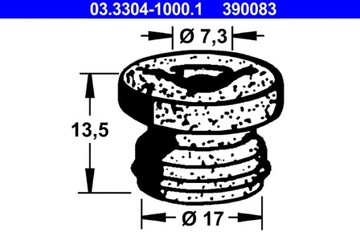 ATE 03.3304-1000.1 ПРОБКА ЗАЛИВНОЙ ГОРЛОВИНЫ, БАК ЖИДКОСТИ HAM