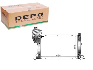 РАДИАТОР ДВИГАТЕЛЯ DEPO 8MK376721441 8MK376721444 2