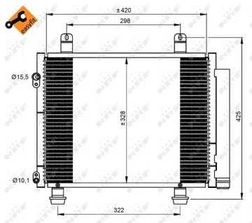 NRF 350208 КОНДЕНСАТОР, КОНДИЦИОНЕР