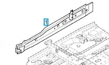 ПЛИТА БОК ПОРОГА WEW ПРАВАЯ OPEL AGILA A OE 93172365