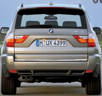 BMW X3 X-3 E83 - НАКЛАДКА ХРОМ ХРОМOWANA NA КРЫШКУ БАГАЖНИКА