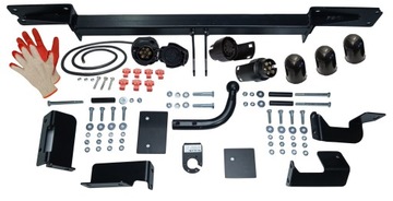 ФИРМЕННИЙ КРЮК HOLOWNICZY+WIĄZKA +АДАПТЕР OPEL MERIVA 1I A 2003-2010+OSŁONKI