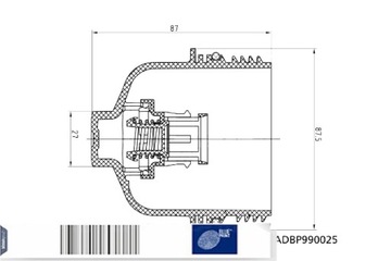 BLUE PRINT КОРПУС ФИЛЬТРА МАСЛА HYUNDAI GRAND SANTA FE GRANDEUR KIA