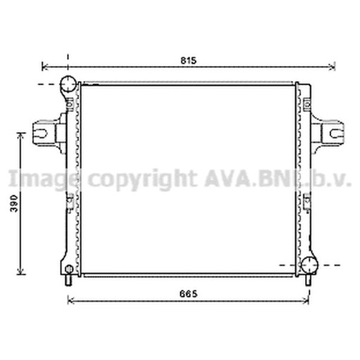 РАДИАТОР, СИСТЕМА ОХЛАЖДЕНИЯ ДВИГАТЕЛЯ AVA QUALITY COOLING JEA2064