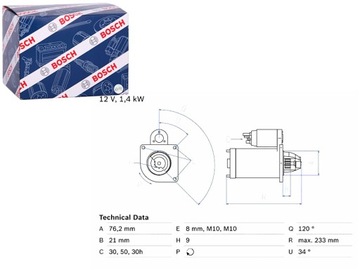 СТАРТЕР BMW 3 E36 3 E46 3 E90 5 E34 5 E39 7 E38 Z3 E36 1.6-3.0