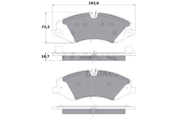 TOMEX BRAKES КОЛОДКИ ТОРМОЗНЫЕ LAND ROVER DISCOVERY 09- ПЕРЕД