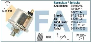 ДАТЧИК ДАВЛЕНИЯ МАСЛА ALFA RONEO