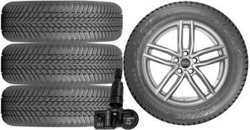 НОВЫЕ ШЕСТЕРНИ ЗИМА KIA CARENS 3 III NOKIAN 225/50R17+TPMS