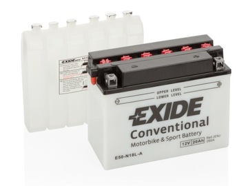 МОТОЦИКЛЕТНЫЙ АККУМУЛЯТОР 20 AH EXIDE E50-N18L-A