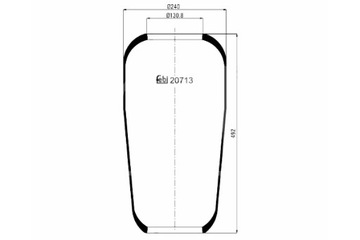 FEBI BILSTEIN ПЫЛЬНИК ПОДВЕСКИ ПНЕВМАТИЧЕСКОЙ ЗАД P VOLVO F10 F12