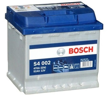 АККУМУЛЯТОР BOSCH S4002 52AH 470A