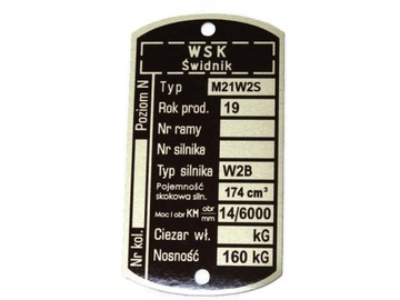 ПАНЕЛЬ МАРКИРОВОЧНАЯ WSK 175 M21W2S W2B POJ. 174