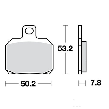 КОЛОДКИ HAM. MOTO. (ORGANIC) SUZUKI UH 125 BURGMAN (02-06) PIAGGIO X9 125 (0