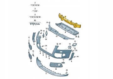АБСОРБЕР БАМПЕРА ПЕРЕД НАПОЛНИТЕЛЬ AUDI Q5 ASO