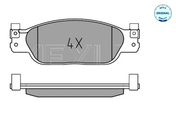 MEYLE КОЛОДКИ ТОРМОЗНЫЕ ПЕРЕД JAGUAR S-TYPE II XJ 2.7D-4.2 05.03-03.09