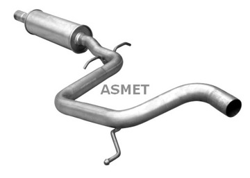 ASMET ГЛУШИТЕЛЬ СИСТЕМЫ ВЫХЛОПНОЙ ЦЕНТРАЛЬНЫЙ SKODA OCTAVIA II VW GOLF