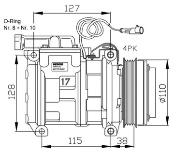 NRF 32556 КОМПРЕССОР, КОНДИЦИОНЕР