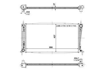 NRF РАДИАТОР ДВИГАТЕЛЯ ВОДЫ FORD USA EXPEDITION 4.6 5.4 10.02-02.06