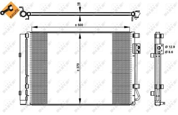 РАДИАТОР КОНДИЦИОНЕРА - КОНДЕНСАТОР EASY FIT 35997