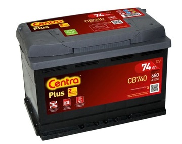 АККУМУЛЯТОР CENTRA 74AH/680A 12V +P PLUS CEN CB740