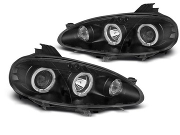 ФОНАРИ ПЕРЕДНЯЯ ANGEL EYES MAZDA MX5 01-05 ЧЕРНЫЕ 