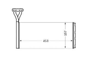 MAHLE ОБОГРЕВАТЕЛЬ 157X453X32MM SCANIA 4 P G R T DC09.113-DT16.08