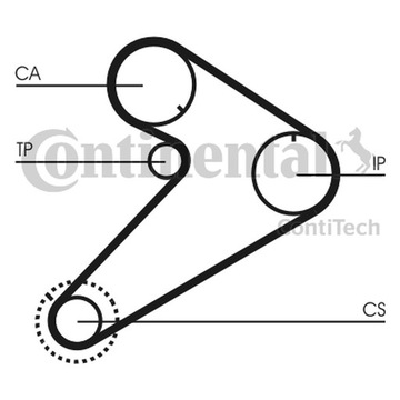 РЕМЕНЬ ГРМ RENAULT/MITSUBISHI 2,2D/2,5D 163Z