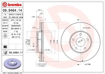 ДИСК ТОРМОЗНОЙ ПЕРЕД FORD VOLVO 1223663