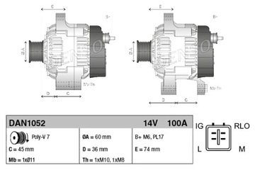 DENSO ГЕНЕРАТОР TOYOTA RAV 4 III 2.0 02.06-06.13