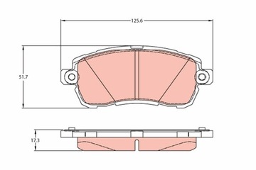 КОЛОДКИ ТОРМОЗНЫЕ FORD ПЕРЕД KA 1,2 16- GDB2176