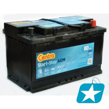 CENTRA AGM 80Ah 800A CK800