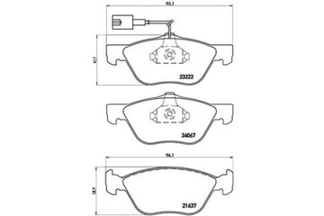 КОЛОДКИ ТОРМОЗНЫЕ BREMBO 71772214 71753039 77362229