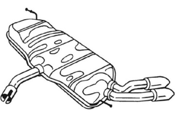 BOSAL ГЛУШИТЕЛЬ СИСТЕМЫ ВЫХЛОПНОЙ ЗАД AUDI A3 2.0D 03.06-03.13