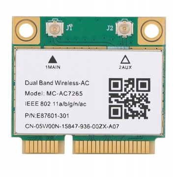 DWUZAKRESOWA КАРТА SIECIOWA MC-AC7265 МИНИ PCI-E