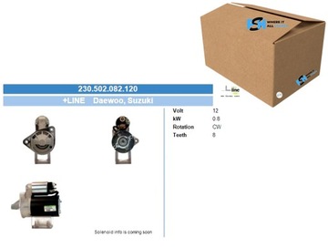 СТАРТЕР DAEWOO 0.8 KW СТАРТЕР BV PSH