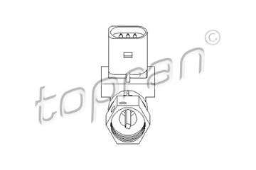 ДАТЧИК СКОРОСТИ 3 STYKI РАЗЪЕМ ОВАЛЬНАЯ 109 750/TOP TOPRAN