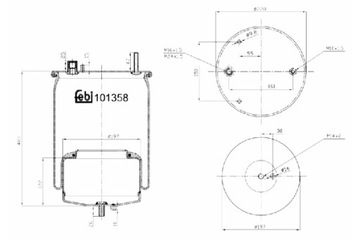 FEBI BILSTEIN ПЫЛЬНИК ПОДВЕСКИ ПНЕВМАТИЧЕСКОЙ ЗАД P VOLVO FH II FH