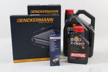 КОМПЛЕКТ ФИЛЬТРОВ + МАСЛО MOTUL 8100 X-CLEAN 5W30 VW PASSAT B8 2.0 TDI 150 KM