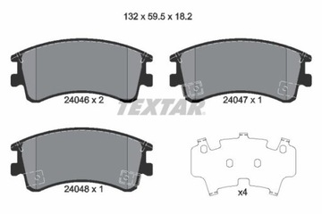 TEXTAR 2404601 КОЛОДКИ ГАЛЬМІВНІ