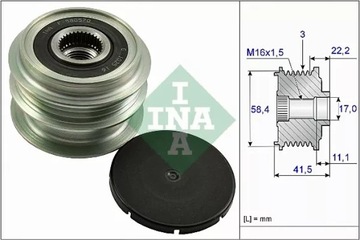 INA 535 0269 10 ГЕНЕРАТОР - СЦЕПЛЕНИЕ ОДНОСТОРОННИЙ