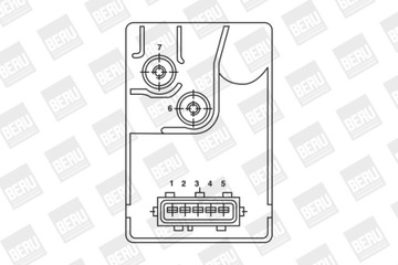 GR034 БЛОК УПРАВЛЕНИЯ СВЕЧИ НАКАЛА BERU РЕЛЕ, СИСТЕМА ОБОГРЕВАТЕЛЯ WSTĘPNEGO