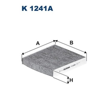 ФИЛЬТР, ВЕНТИЛЯЦИЯ СТОРОНЫ ПАССАЖИРА ФИЛЬТРON K 1241A