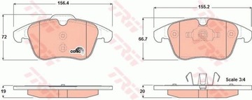 КОЛОДКИ ГАЛЬМІВНІ ПЕРЕД FORD MONDEO/GALAXY/V70/S80 06-