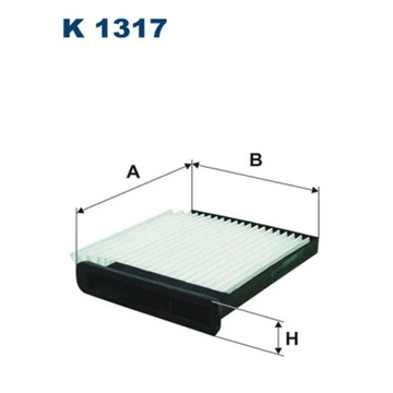 ФИЛЬТР, ВЕНТИЛЯЦИЯ СТОРОНЫ ПАССАЖИРА ФИЛЬТРON K 1317