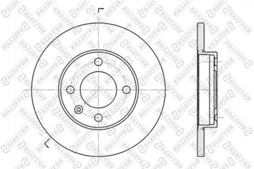 ДИСК ТОРМОЗНОЙ AUDI КУПЕ B2 1.9 80-83